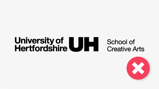example of incorrect logo use