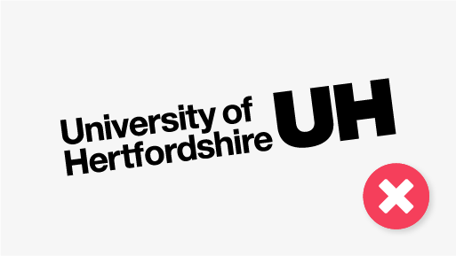example of incorrect logo use