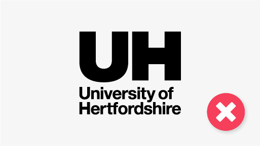 example of incorrect logo use