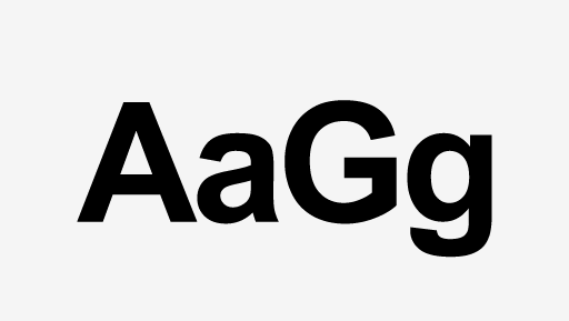 An example of the font Arial when bold