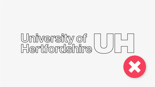 example of incorrect logo use