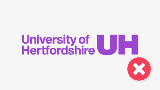 example of incorrect logo use